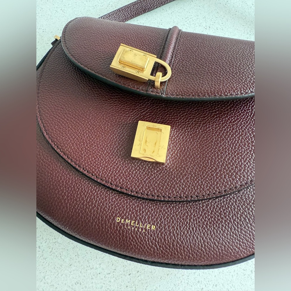 DeMellier Siena Leather Saddle Crossbody Bag - Picture 11 of 11